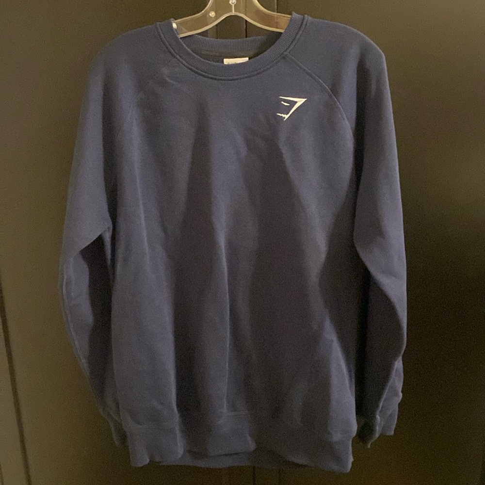 Gymshark Navy CREST SWEATSHIRT